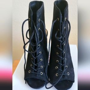 JUSTFAB MARILOU PEEP-TOE SHOES